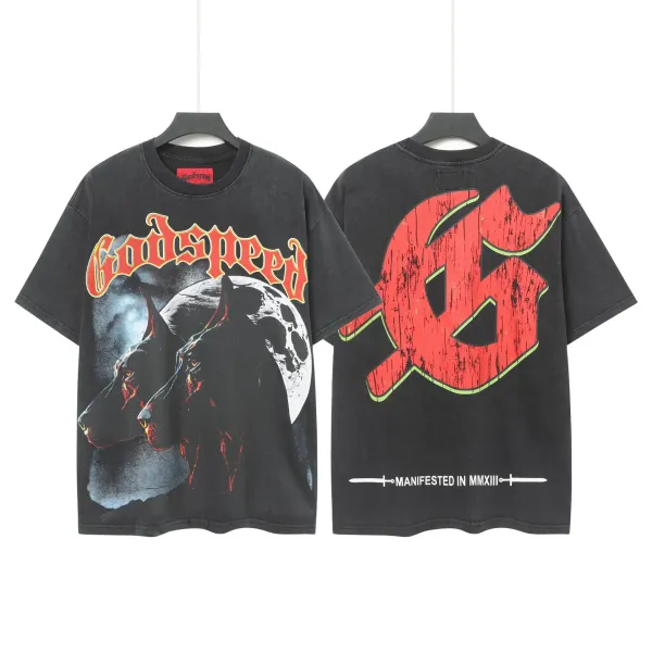 Godspeed Skull Hooded Reaper T-Shirt Black - 19