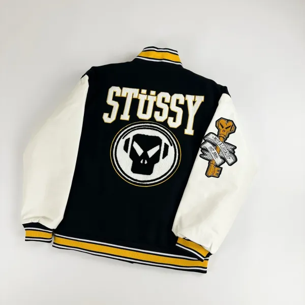 Stüssy Patchwork Bomber Jacket Black - 28
