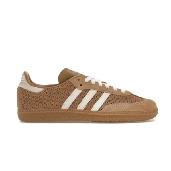 Adidas Originals Samba OG Beige Knit Sneakers - 3