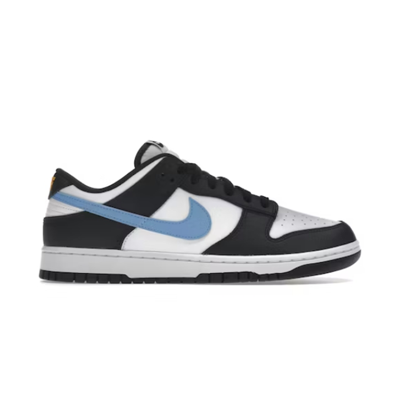 Nike Dunk Low Black White University Blue Sneakers - 3