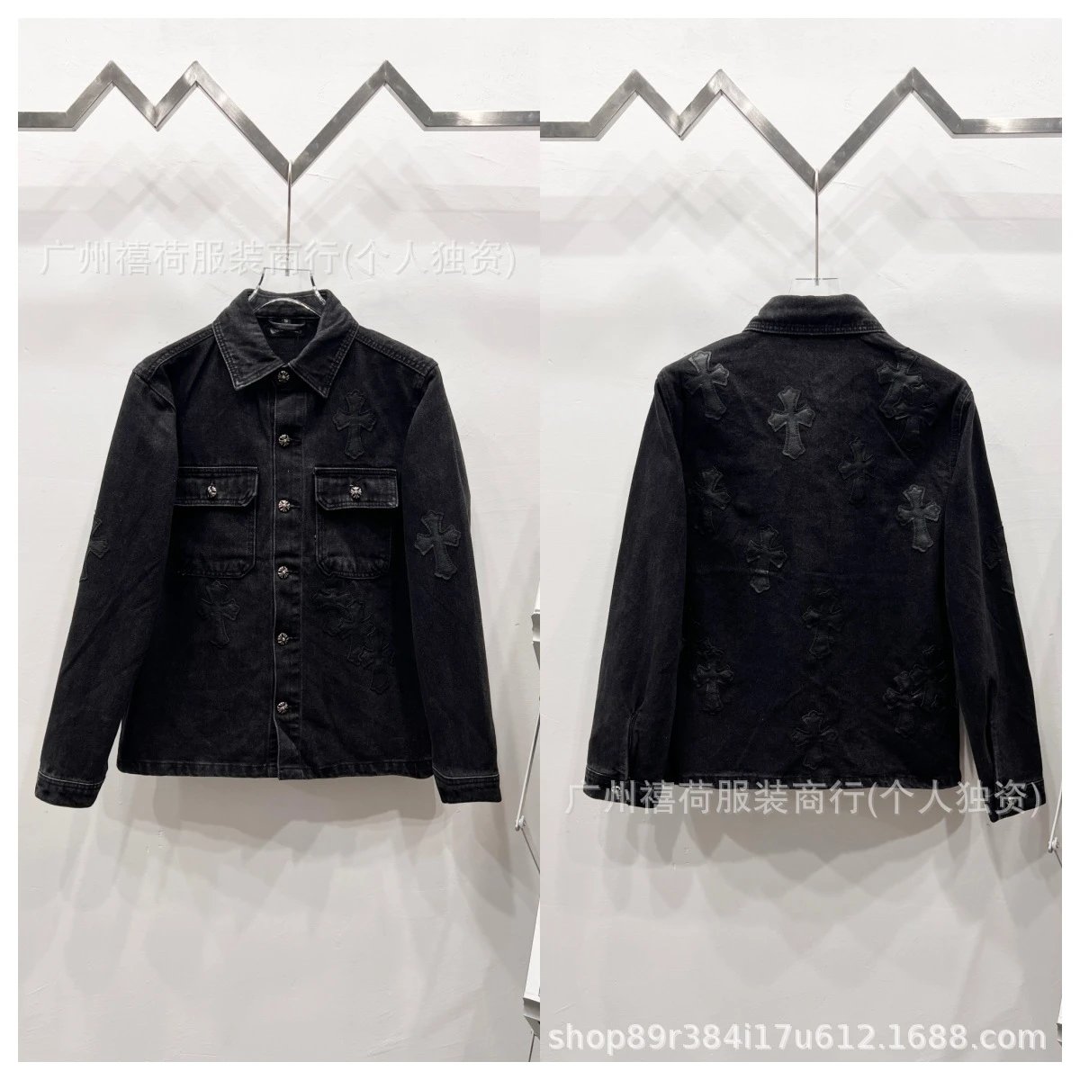 Dior Oblique Print Denim Jacket Navy Blue Denim-Jacket - 10