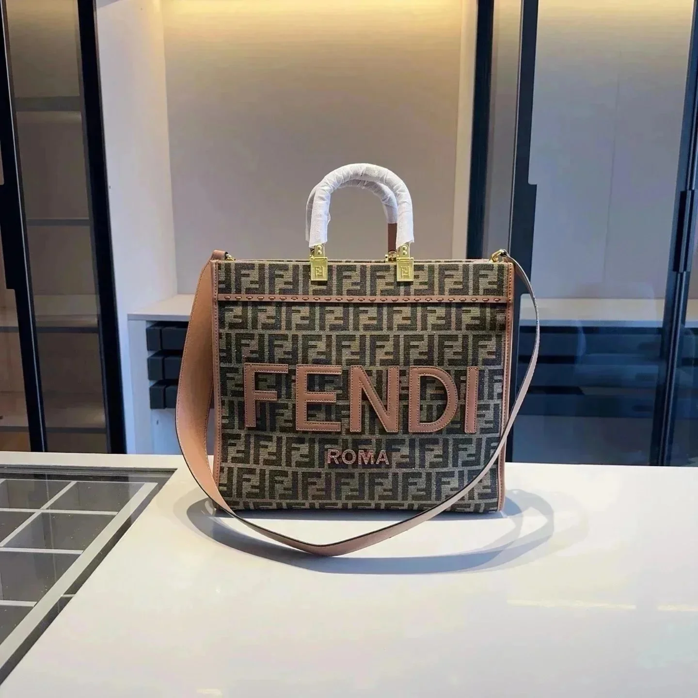 Fendi Roma Beige Bag