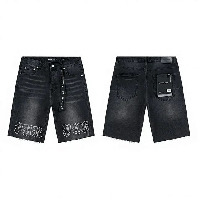 PURPLE BRAND Denim shorts product detail image 11
