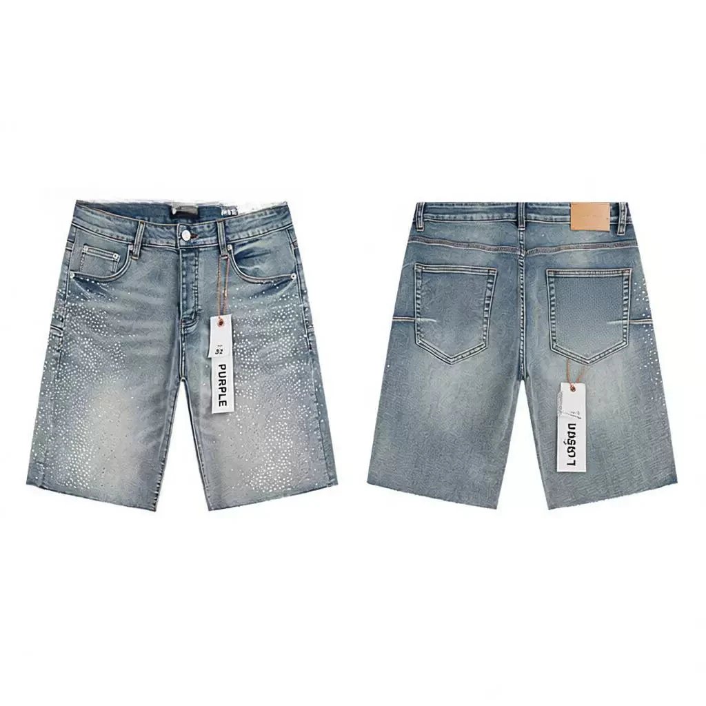 PURPLE BRAND Denim shorts — PU525 blue