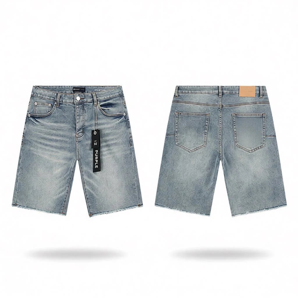 PURPLE BRAND Denim shorts — PU522 blue