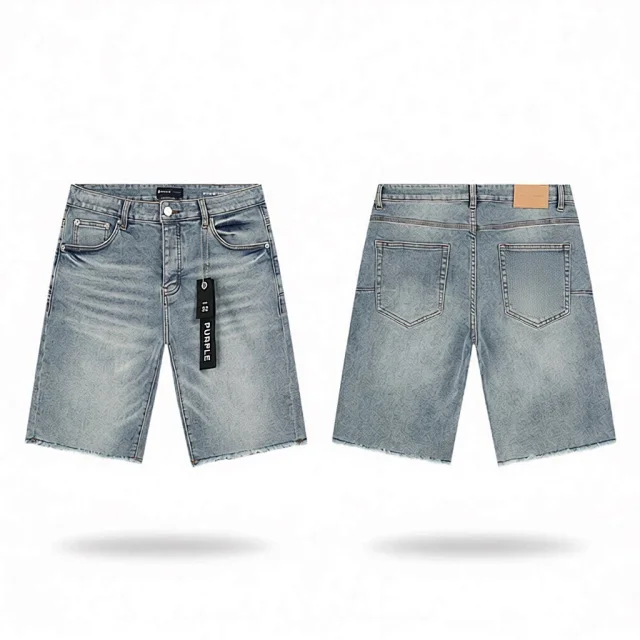 PURPLE BRAND Denim shorts product detail image 8