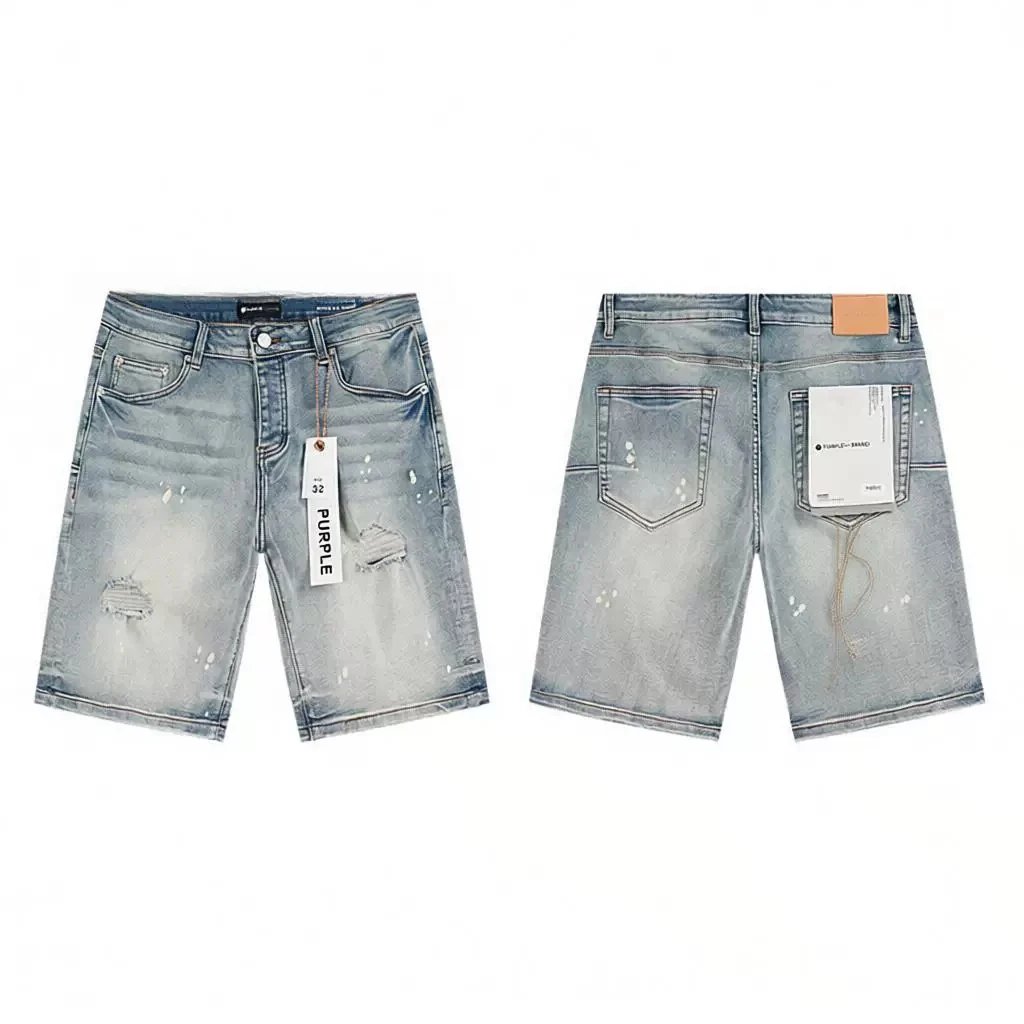 PURPLE BRAND Denim shorts — PU506 blue
