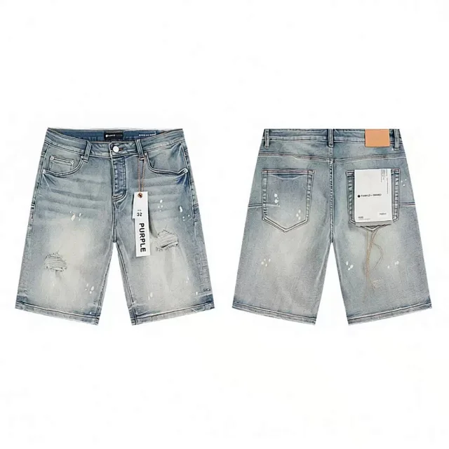 PURPLE BRAND Denim shorts product detail image 6