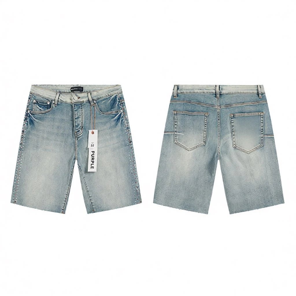 PURPLE BRAND Denim shorts — PU513 blue