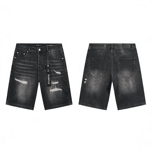 PURPLE BRAND Denim shorts product detail image 9