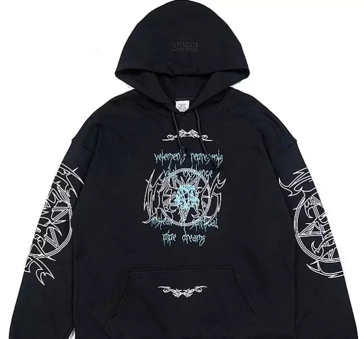 Vetements Pentagram Thorn Hoodie - rep bluzy z kapturem