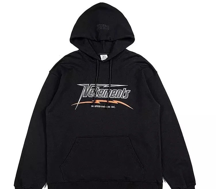 Vetements Lightning Hi-Speed Print Hoodie - rep bluzy z kapturem