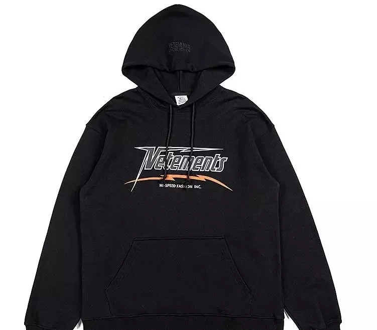 Vetements Lightning Hi-Speed Print Hoodie