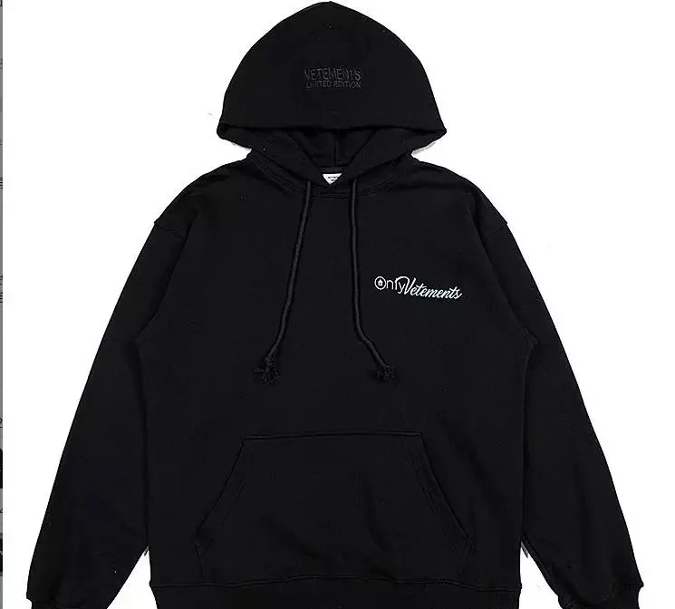 Vetements Cursive Small Logo Hoodie