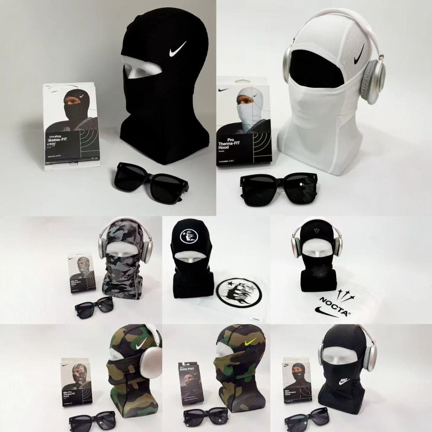 N.ike Pro T.herrma-FIT Hood 耐. 防.风头罩