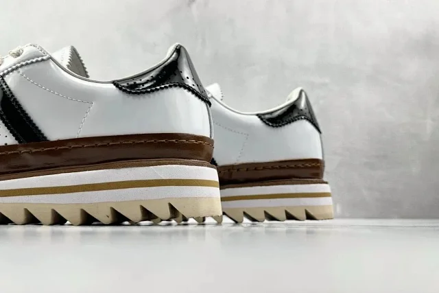 Unbranded Sneakers Low-Top Three-Stripe Platform with Sawtooth Sole product detail image 9