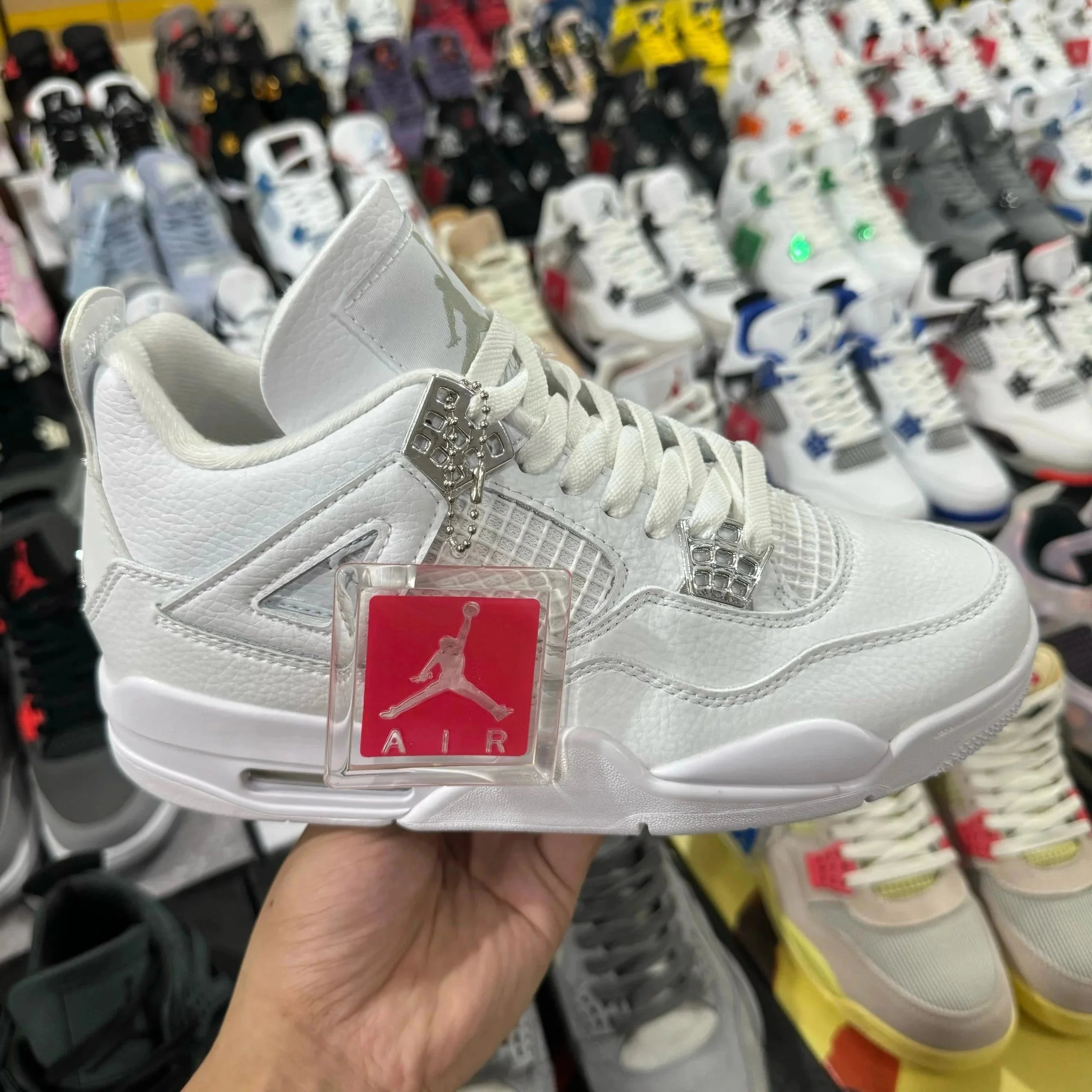 Jordan Sneakers Air 4 — White cat
