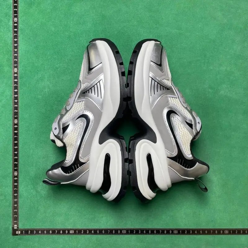 Unbranded Sneakers Low-Top Chunky Platform — No. 2 Silver-White G23X4317