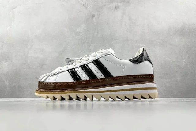Unbranded Sneakers Low-Top Three-Stripe Platform with Sawtooth Sole product detail image 2