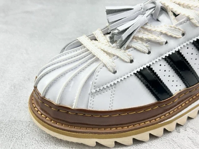 Unbranded Sneakers Low-Top Three-Stripe Platform with Sawtooth Sole product detail image 12
