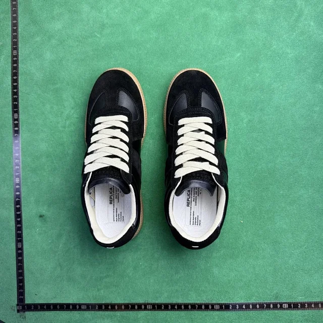 Unbranded Sneakers TT6 low-top leather lace-up with suede overlays product detail image 71