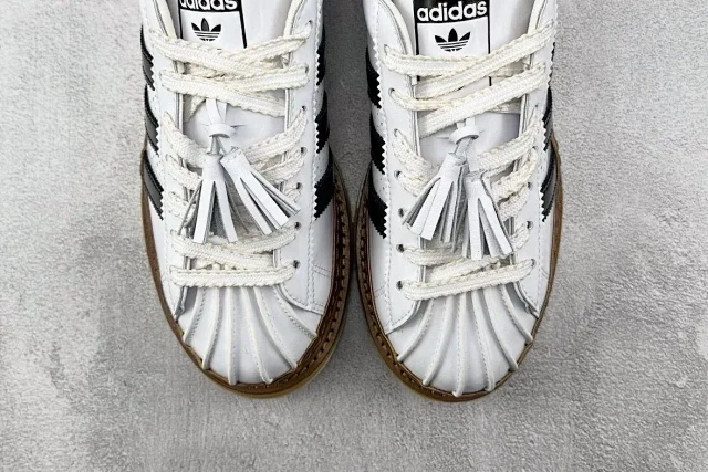 Unbranded Sneakers Low-Top Three-Stripe Platform with Sawtooth Sole product detail image 8