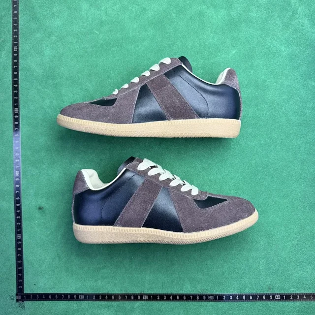 Unbranded Sneakers TT6 low-top leather lace-up with suede overlays product detail image 60