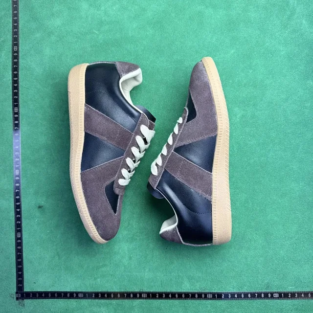Unbranded Sneakers TT6 low-top leather lace-up with suede overlays product detail image 61