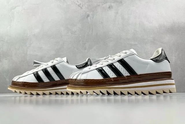 Unbranded Sneakers Low-Top Three-Stripe Platform with Sawtooth Sole product detail image 6