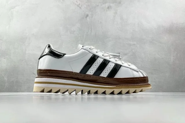 Unbranded Sneakers Low-Top Three-Stripe Platform with Sawtooth Sole product detail image 3