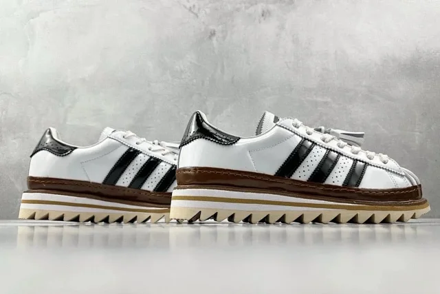 Unbranded Sneakers Low-Top Three-Stripe Platform with Sawtooth Sole product detail image 7