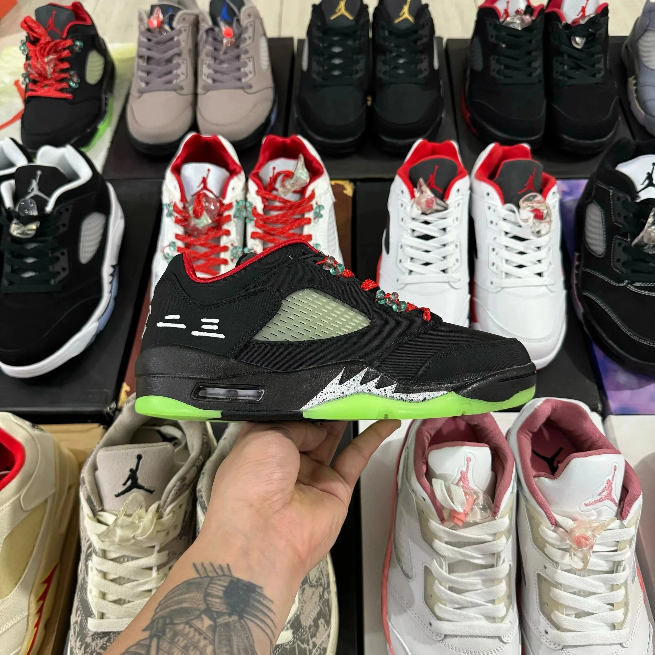 Jordan Sneakers Air 5 — Chinese Jade