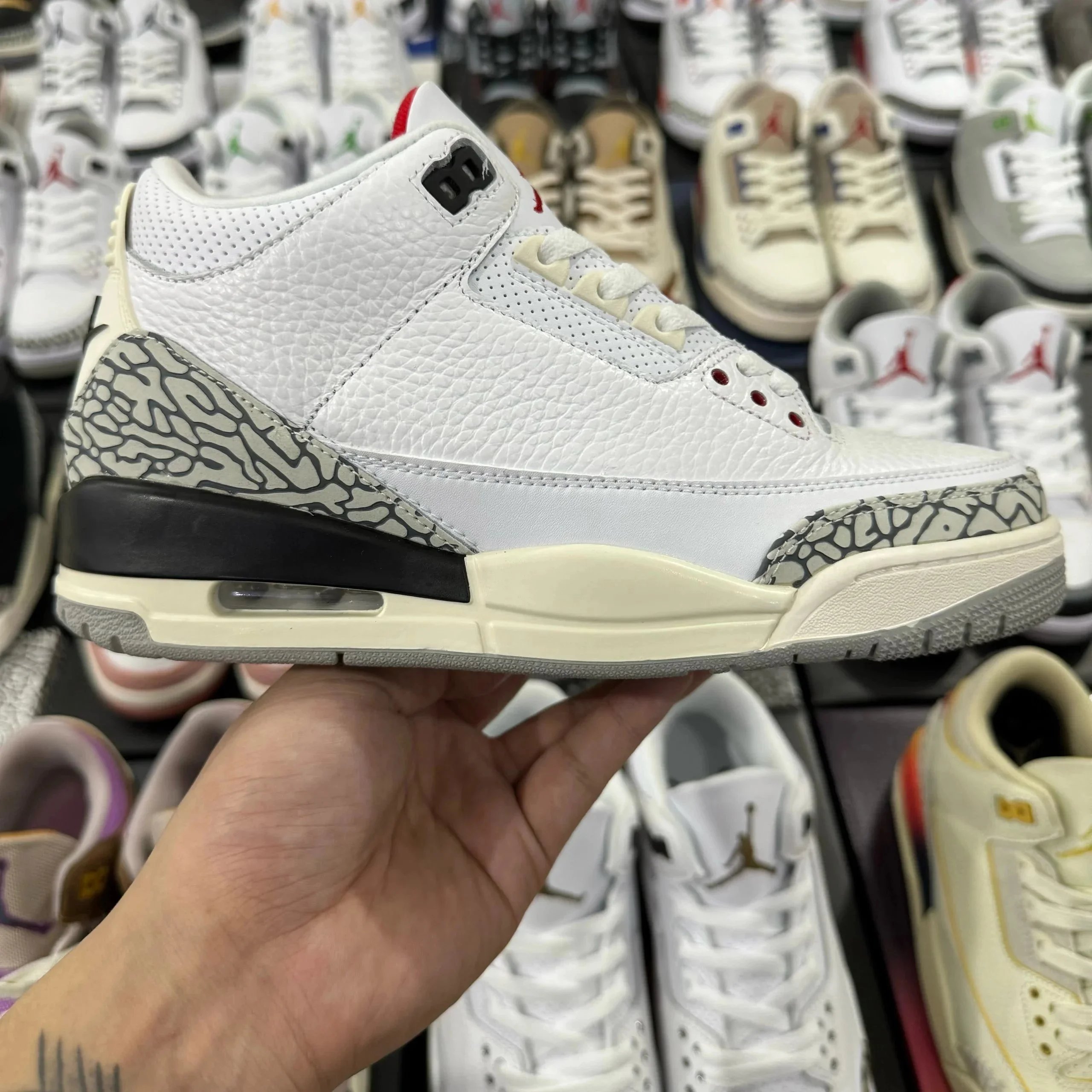 Make old white cement