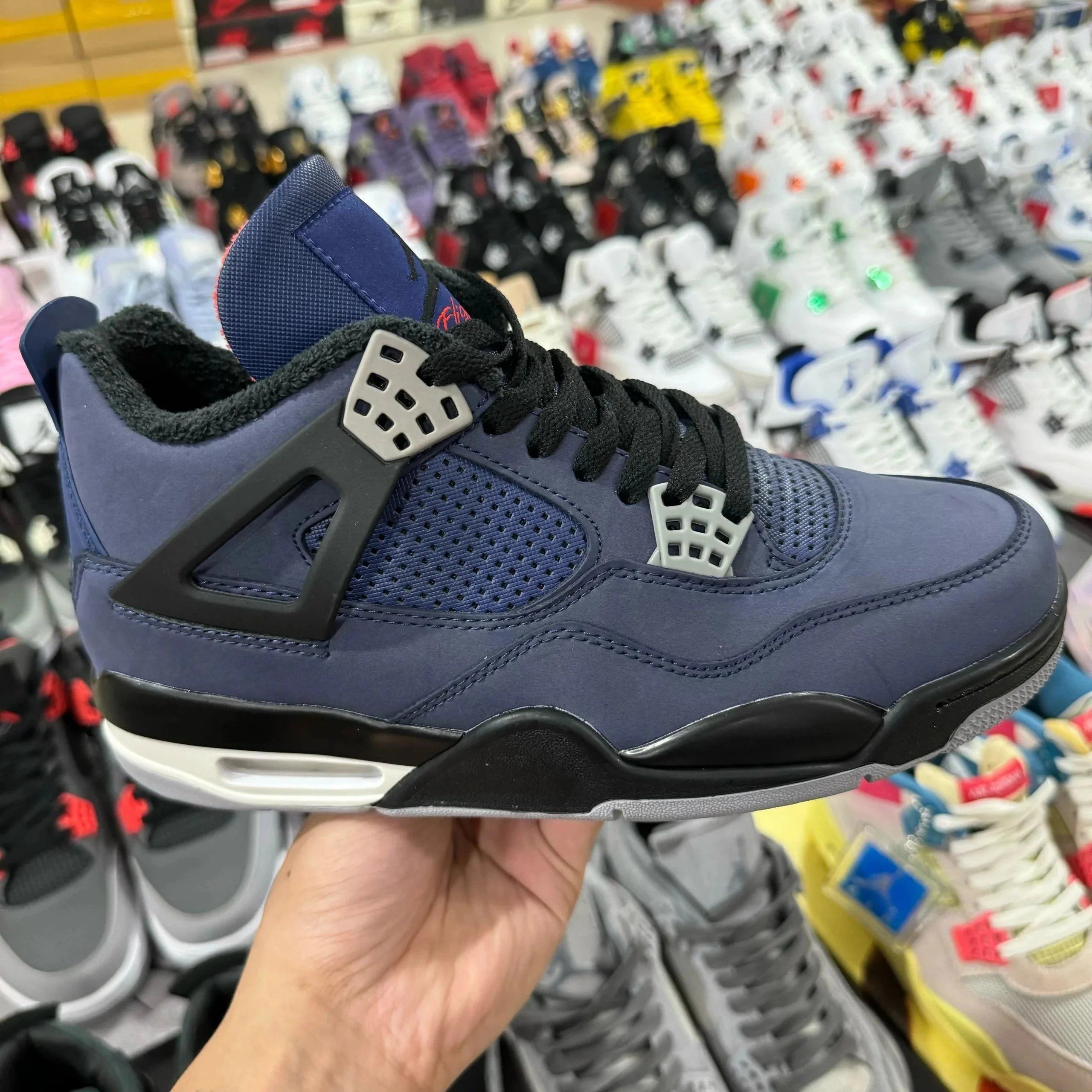 Jordan Sneakers Air 4 — joint purple
