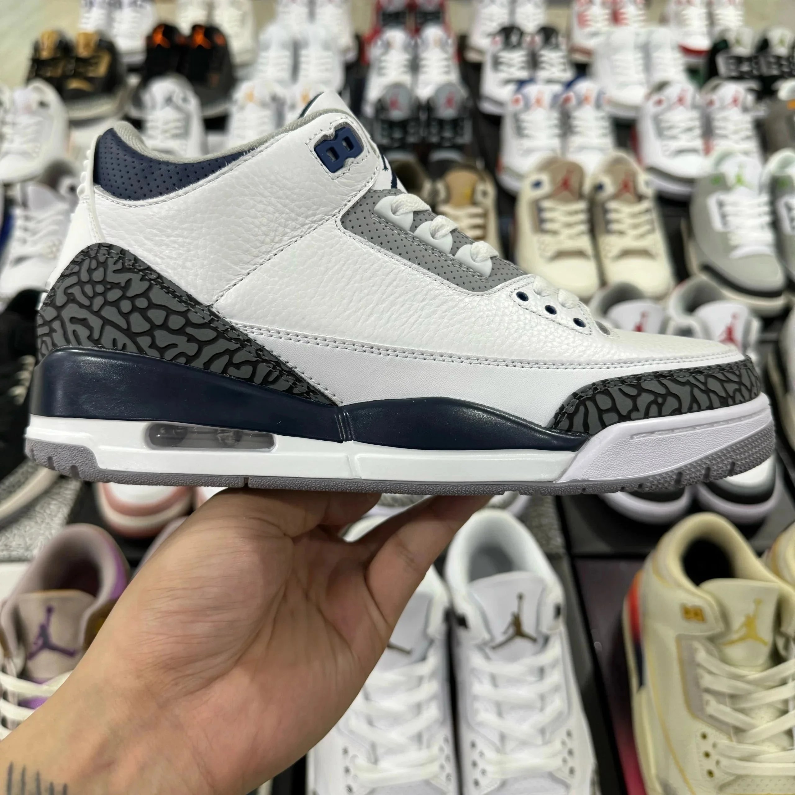Midnight Navy Grey Blue