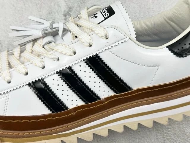 Unbranded Sneakers Low-Top Three-Stripe Platform with Sawtooth Sole product detail image 11