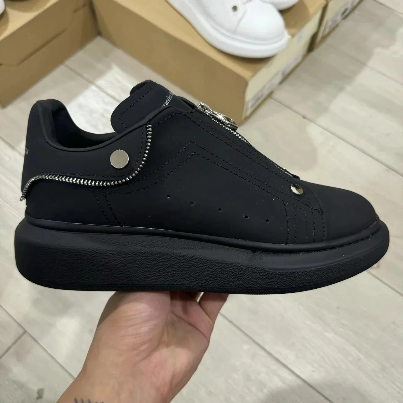 Alexander McQueen Sneakers Platform with Zip Detail image 5