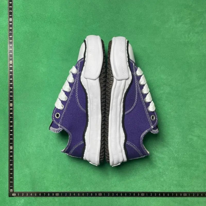 MMY BLAKEY Sneakers Low-Top Wavy-Sole Lace-Up — 19th, 1970s Purple A01FW702