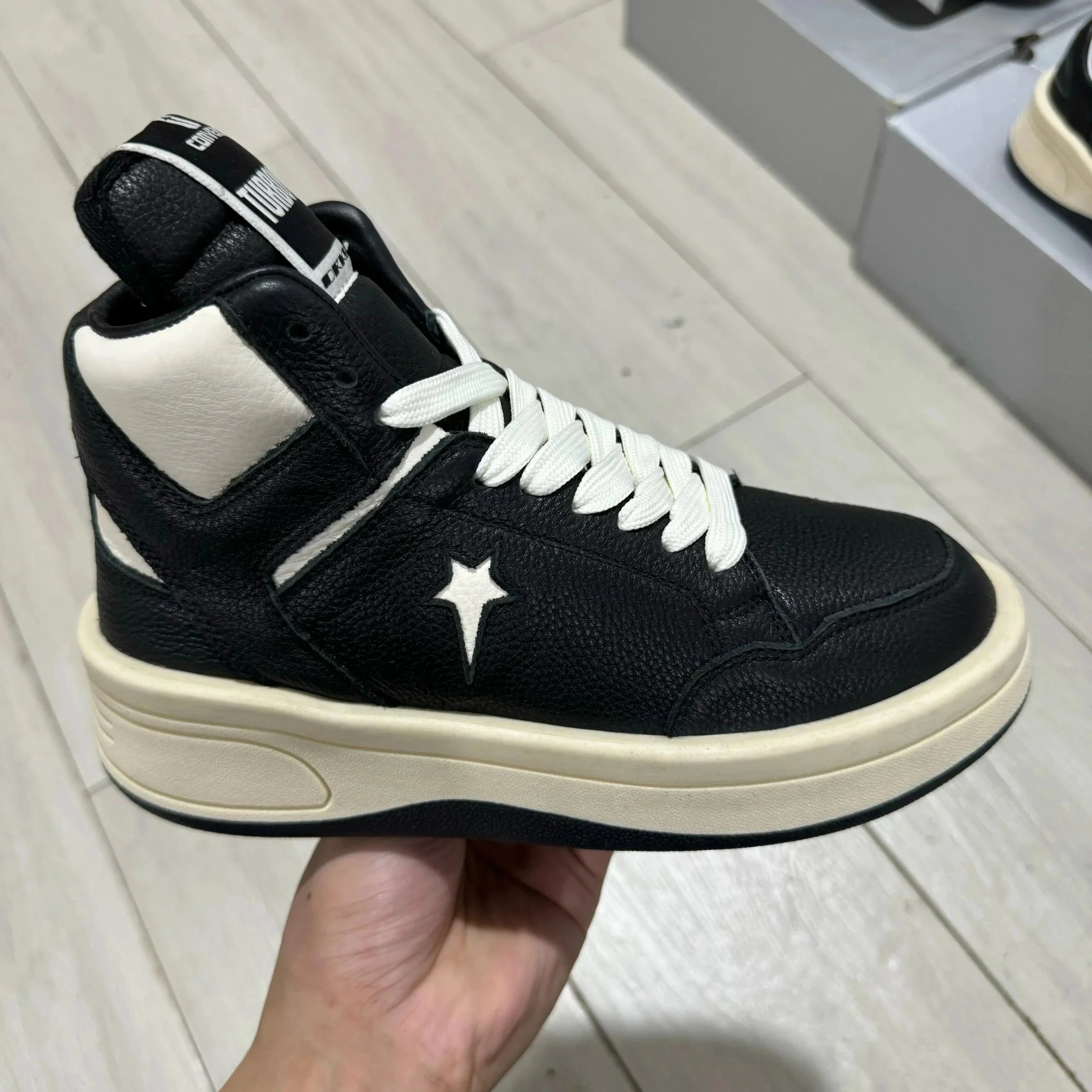 Converse Sneakers Turbowpn — Black Rice High-top