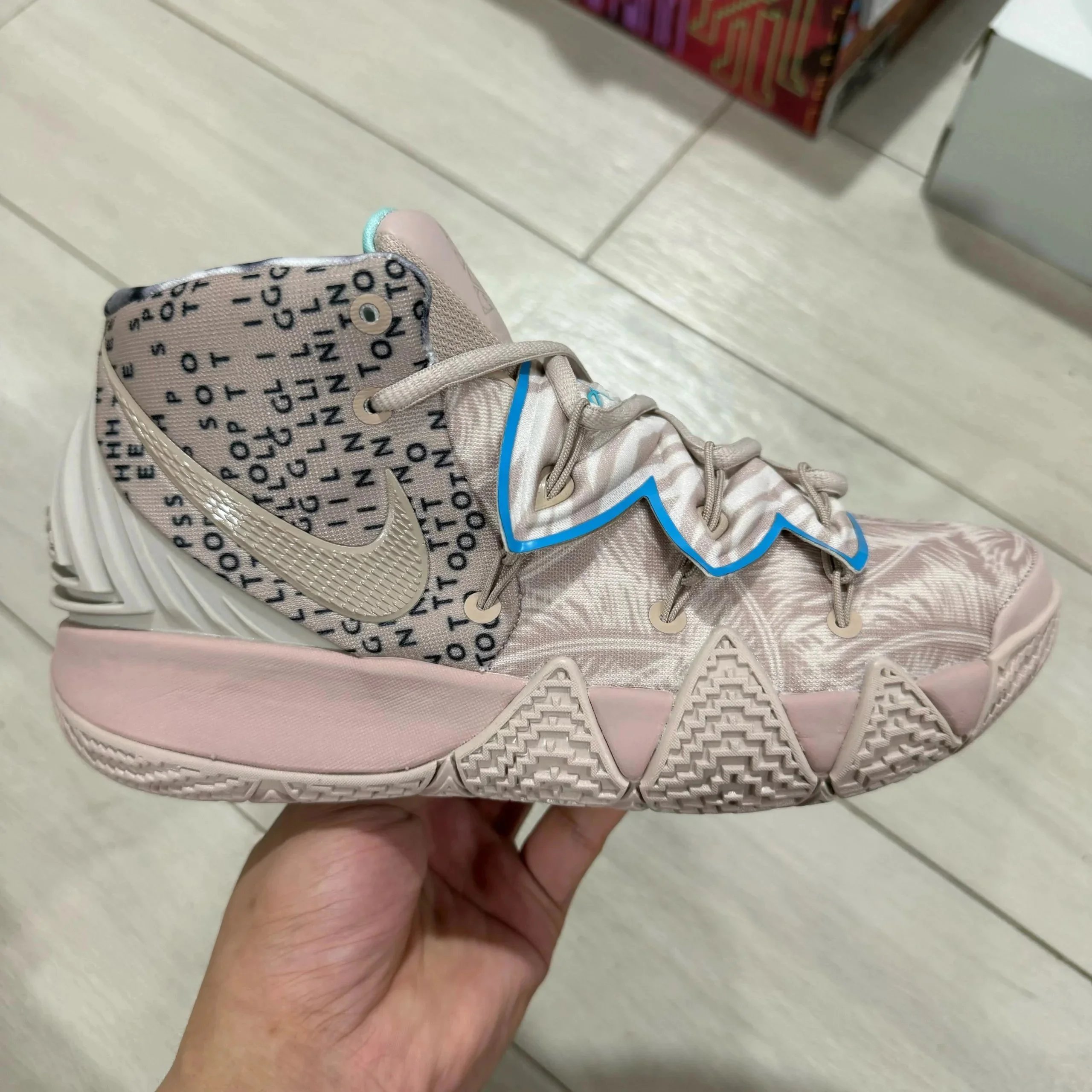 Nike Sneakers Kyrie 6 high-top basketball — Blue-brown