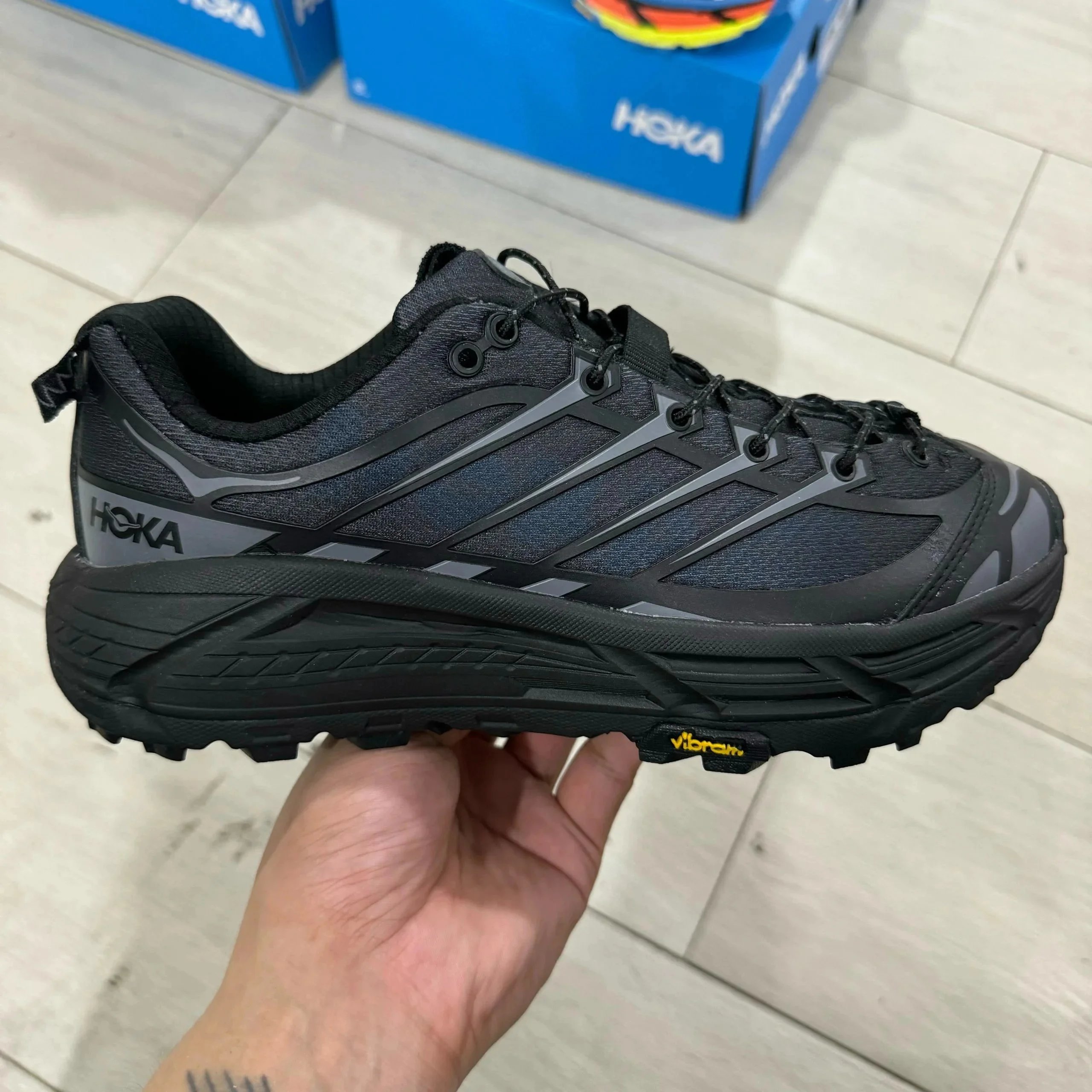 HOKA Sneakers Mafate Three 2 Trail Running — Pure black