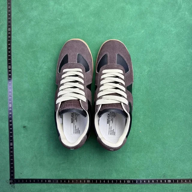 Unbranded Sneakers TT6 low-top leather lace-up with suede overlays product detail image 62