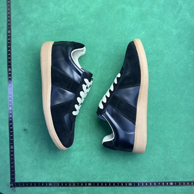 Unbranded Sneakers TT6 low-top leather lace-up with suede overlays product detail image 70
