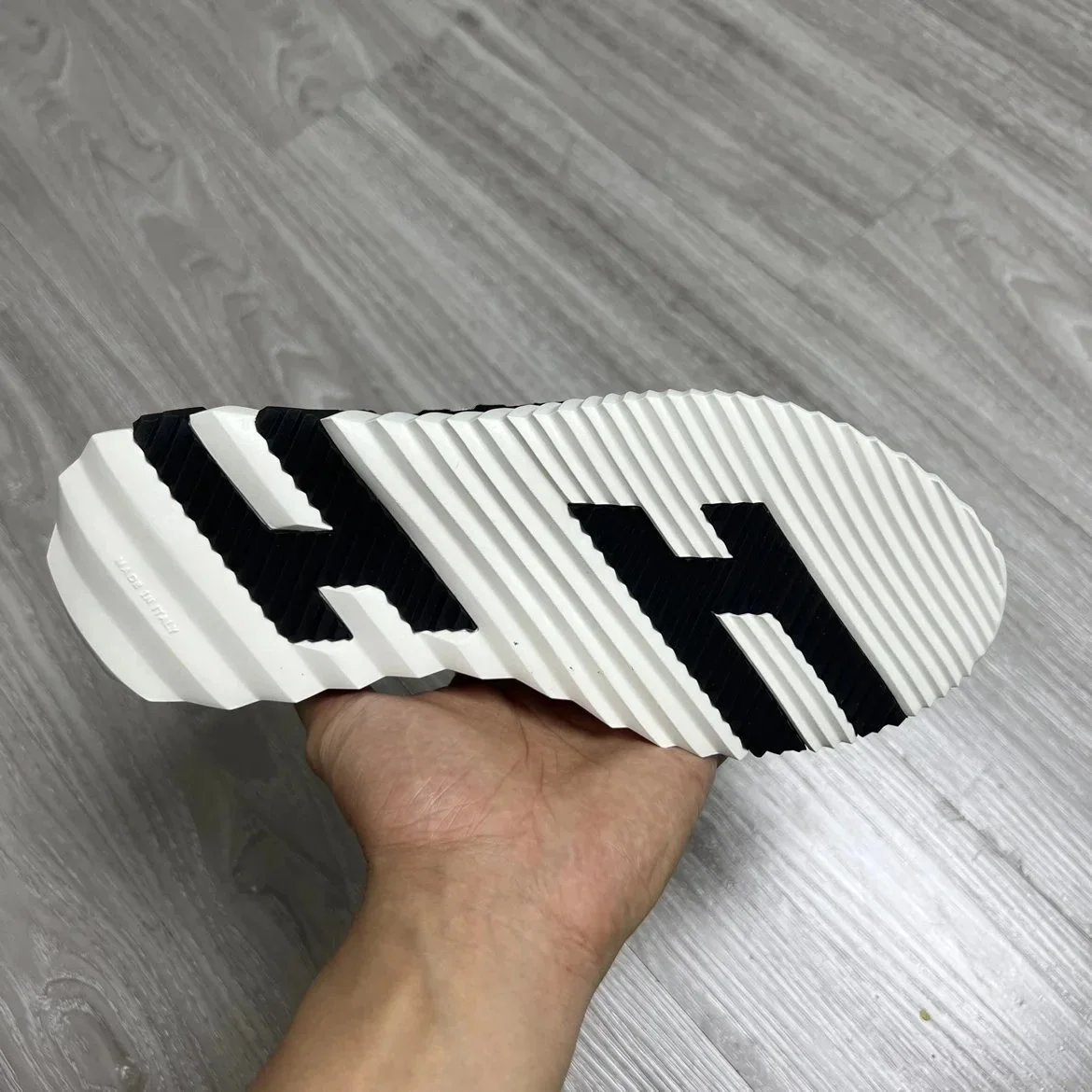 Unbranded Sneakers Knit High-Top Lace-Up with H-Shaped Heel Detail image 10