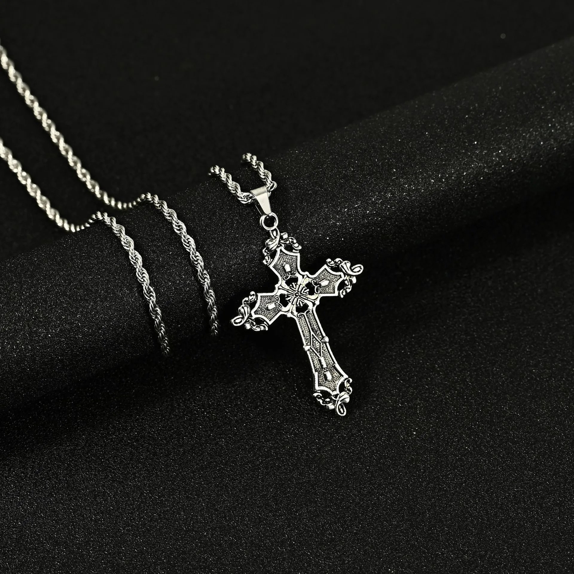 22 # flower cross Fried Dough Twists chain