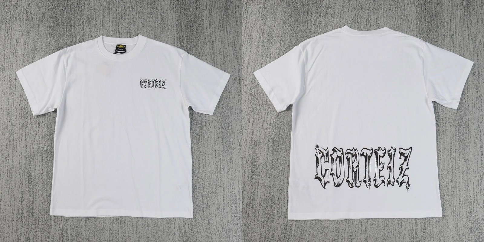 Corteiz Sao Paulo Limited Gothic Logo T-shirt White