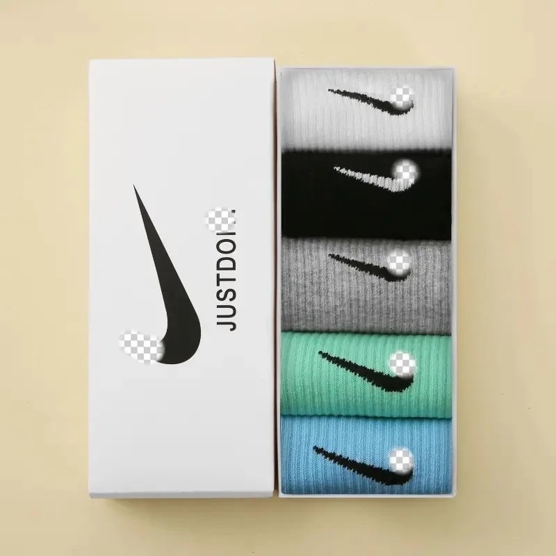 Gift box set [black+white+gray+green+blue]