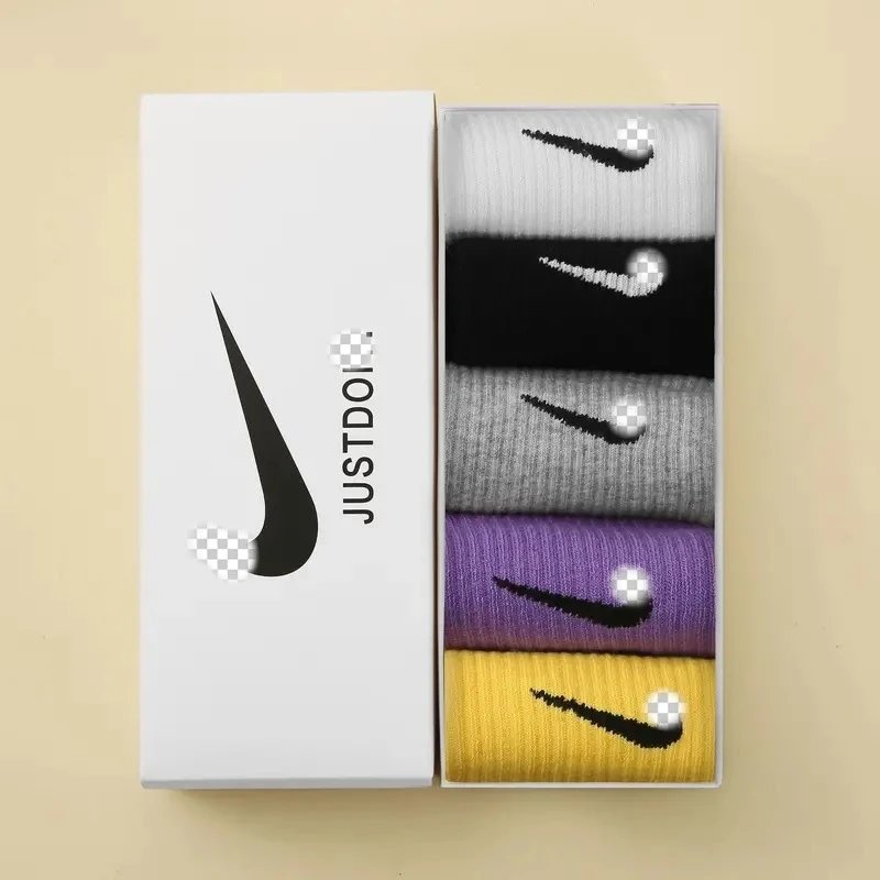 Gift box set [black+white+gray+purple+yellow]
