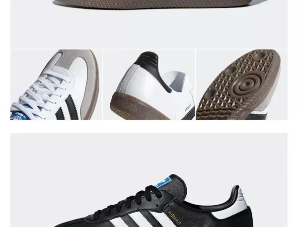Adidas Samba Classic Black White Sneakers - 19