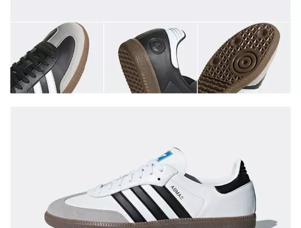 Adidas Samba Classic Black White Sneakers - 17